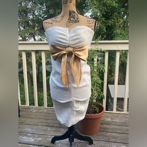 White Strapless Dress Size 0